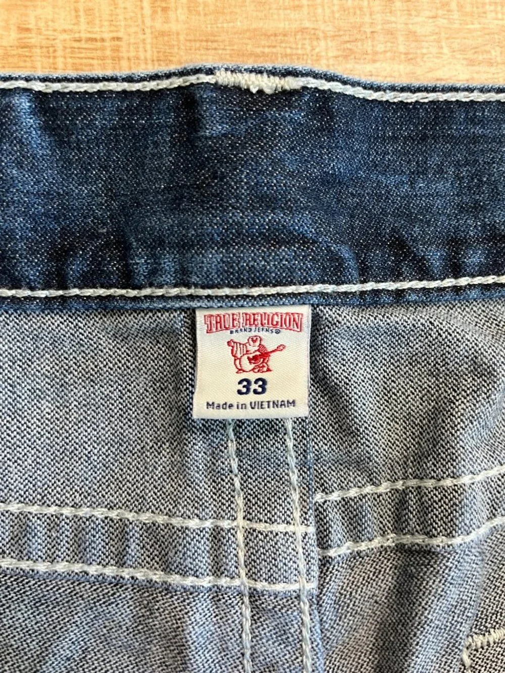 Mens True Religion Straight Denim Jeans - 33